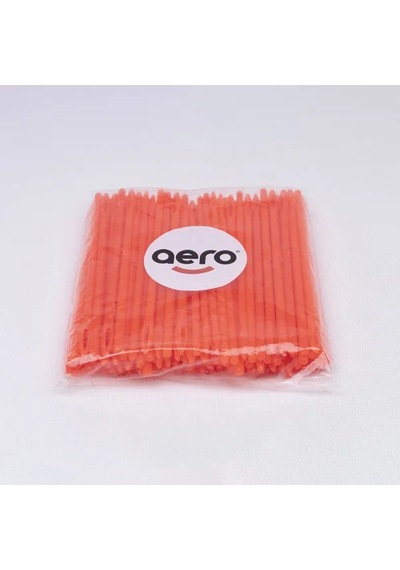 Aero Çuvaldız Plastik Dar Delik Kısa 12.5 cm 100 Adet Kırmızı