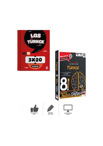 8.sınıf Lgs Türkçe Fasikül Fasikül Akıllı Defter + Deneme Sınavı Bigelio + Yargı Ders Arkadaşım