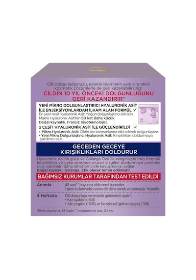 L'Oreal Paris Revitalift Filler Dolgunlaştırıcı Gece Kremi 50 ML