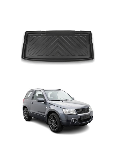 Suzuki Vitara / 3 Kapi 2006-2015 Arası Uyumlu Araca Özel Kauçuk Tpe Bagaj Havuzu Siyah