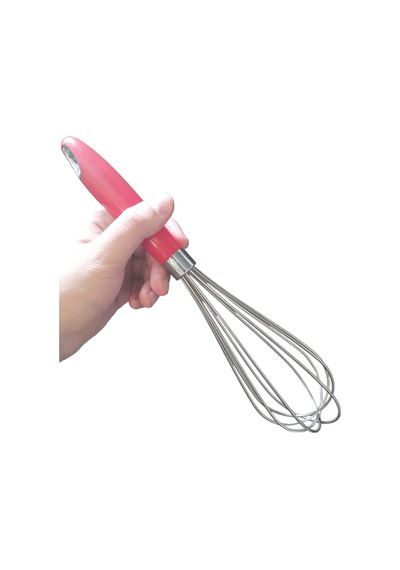 Kalın Telli, Kalın Saplı Çırpıcı 31 Cm Kırmızı Metal Diğer