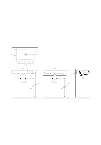 İsvea - Sott Aqua Dolap Uyumlu Lavabo Beyaz 61 Cm - 10sq50061sv Beyaz