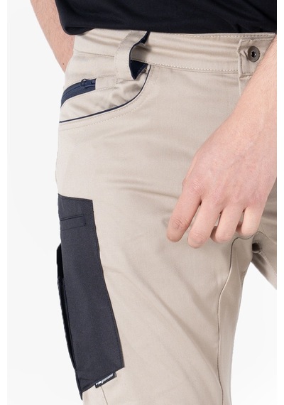 F 2144 Kordura Takviyeli Likralı Pantolon Camel-lacivert Kamel - Lacivert