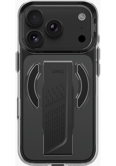 Apple iPhone Uyumlu 18 Pro Kılıf Flexgrip Tutma Bandı Dayanıklı Sararmayan Kapak Şık Görünüm Patentli Tasarım Sıyah