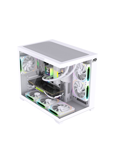 Orion Cube Xl 6x Argb Fan Kumanda Ve Kontrolcü M-atx Boş Bilgisayar Kasası Beyaz