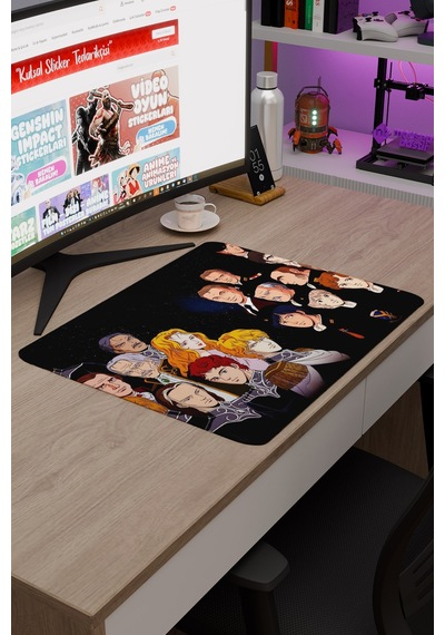 Ginga Eiyuu Densetsu Anime V4 - 48x40 Xl Gaming Kauçuk Kaymaz Taban Mouse Pad Fare Altlığı