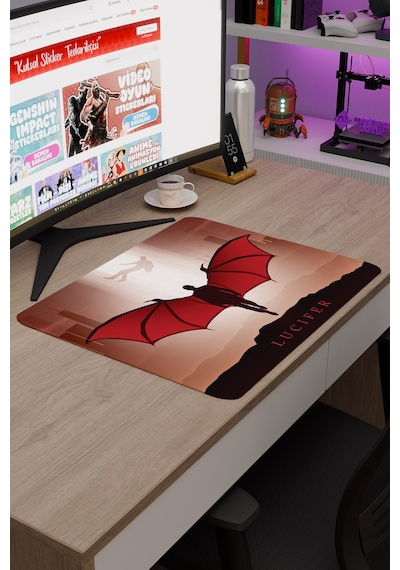 Lucifer V5 48x40 Xl Gaming Kauçuk Kaymaz Taban Mouse Pad Fare Altlığı