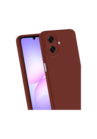 Samsung Galaxy Uyumlu A07 4g First Silikon - Bordo Bz8683140900786