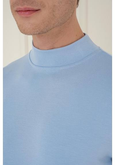 Efor Ts 894 Slim Fit Açık Mavi Spor T-shirt Mavi