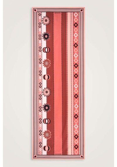 Imannoor Papatya Noor Şeftali Pamuk Floş Şal 70x210 Şeftali