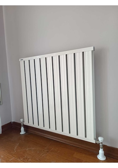 Alüminyum Panel Radyatör Klasik Model 1000 Mm X 5 Dilim Ral 9010 Kırık Beyaz