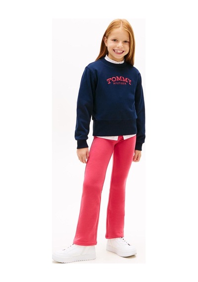 Tommy Hilfiger Kız Çocuk Tayt Kg0kg08980 Vintage Cerise/ancient White
