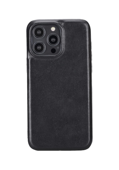 Apple Uyumlu iPhone 15 Pro Max Deri Arka Kapak Rock Rst1