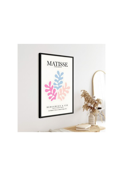 Ahşap Siyah Çerçeveli Henri Matisse Tablosu Huhu289