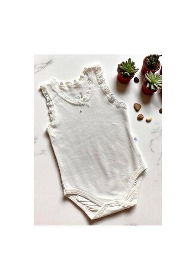 Altıntaş Baby Caramell Dantel Detaylı %100 Pamuk 2'li Body Set Kız Bebek Pembe Pembe
