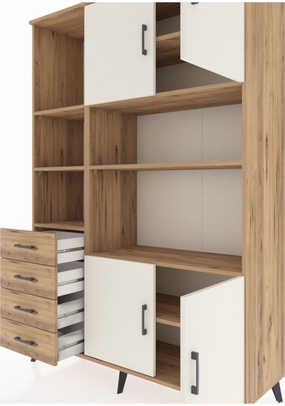 Hyperion Dolap 8 Raflı 4 Çekmeceli 4 Kapaklı 132x44x195 Çam-aytaşı/çam Aytası/atlas Çam Hyperion Dolap 8 Raflı 4 Çekmeceli 4 Kapaklı 132x44x195 Çam-aytaşı/çam Aytası/atlas Çam