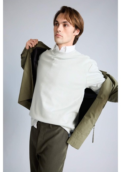 Defacto %100 Pamuk Basic Sweatshirt E8339ax26spgn1255 Yeşil-gn1255