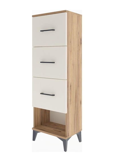 Arges Dolap 3 Çekmeceli 44x30x134 Çam-aytaşı Atlas Çam
