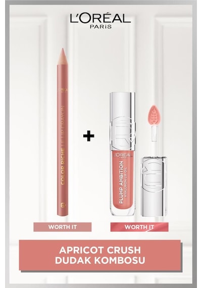 Apricot Crush Lips Dudak Kombosu Color Riche Dudak Kalemi 601+ Plump Ambition Dudak Parlatıcısı 601 pktddkparlklm3-10750 Diğer