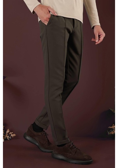 Efor P 1130 Slim Fit Haki Spor Pantolon Haki