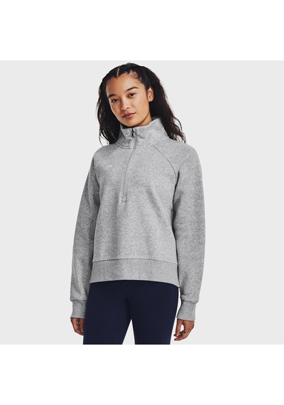 Under Armour Rival Fleece Kadın Gri Dik Yaka Sweatshirt Gri