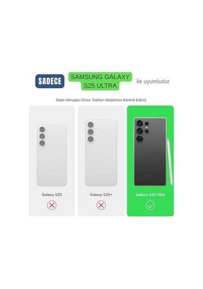 S25 Ultra İle Uyumlu Pu Deri Kılıf Içi Kadife Metal Çerçeve Darbeye Karşı Koruyan Ince Deri Hissi Galaxy S25 Ultr Diğer