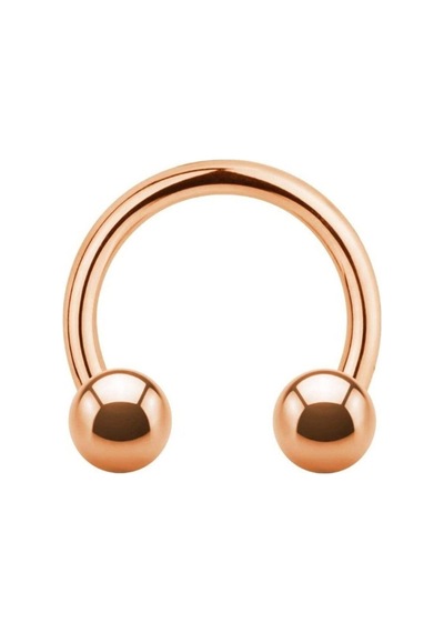 316 Cerrahi Çelik Dudak Kıkırdak Septum Helix Tragus Piercingi Sarı - Kırmızı