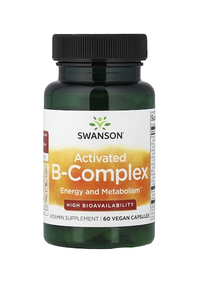 Swanson Vitamins, Activated B-complex, 60 Vegan Capsules