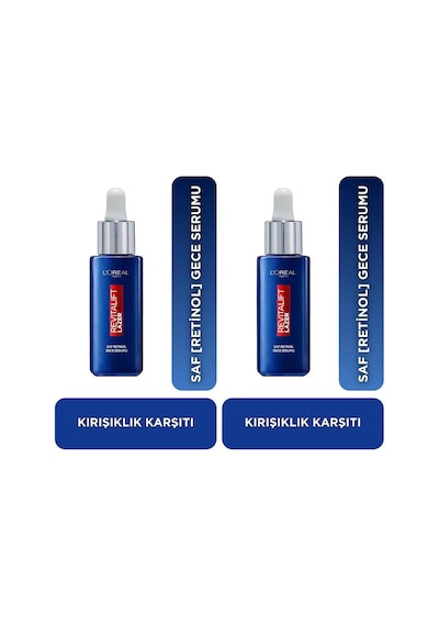 Tr L'oréal Paris Revitalift Lazer Saf Retinol Gece Serumu 1 Paket 1 X 30 Ml 2 Paketi