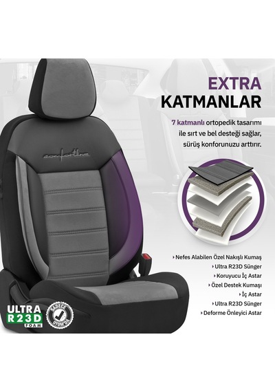 Otom Comfortline Design Premium Oto Koltuk Kılıfı - 550066790 Otom Comfortline Design Premium Oto Koltuk Kılıfı - 550066790