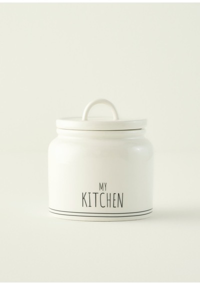 Bella Maison My Kitchen 3'lü Porselen Kavanoz Seti Beyaz 500 Cc Beyaz