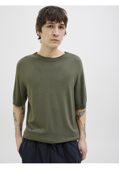 Jack & Jones Erkek Bisiklet Yaka Triko - William - 12275451 Four Leaf Clover