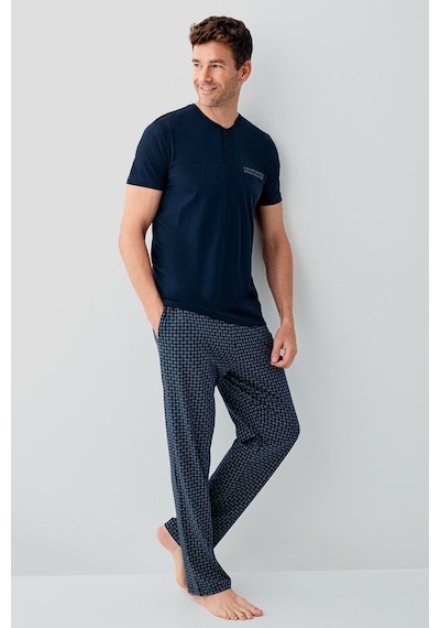 Arnetta Erkek Lacivert Pijama Takım Ar3688-s-v1 Lacivert