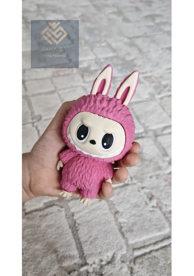 Labubu Figür Pembe Renk 11 Cm
