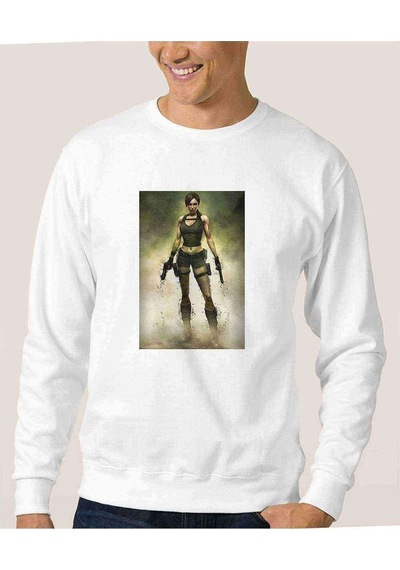 Women Metal Rock Music Müzik Baskılı Beyaz Erkek Sweatshirt