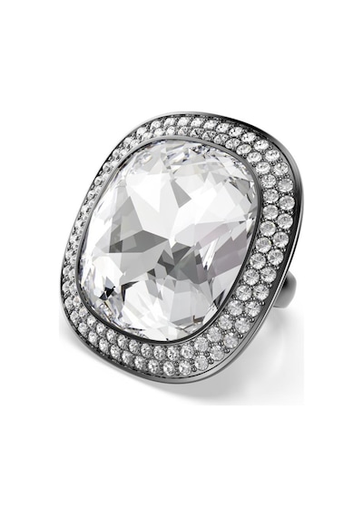 Swarovski 5760117 Yüzük Una:rıng Xl Cushıon Lıght Cry/bru 50-55 Metalik Ayarlanabilir