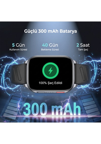 Bix TSW4 2.04" 47 MM Ultra İnce  Bluetooth Aramalı Akıllı Saat (Distribütör Garantili)