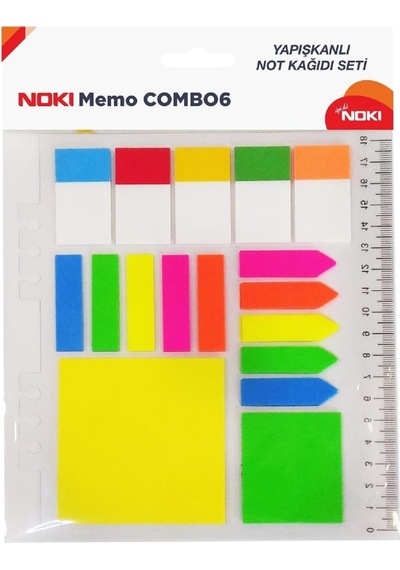 Noki 12706 Memo Combo 6 Yapışkanlı Not Kağıdı