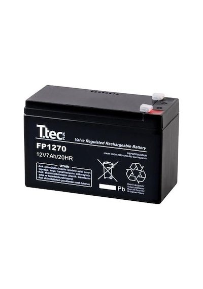 T.Tec 12V 7Ah 12 Volt 7 Amper Akü