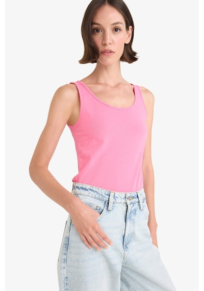 DeFacto Slim Fit Dar Kesim Basic Düz Yuvarlak Yaka Atlet I1059AZ25SMPN160