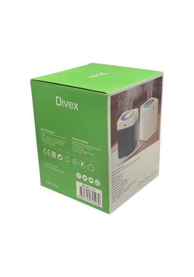 Divex Renkli Işıklı Çift Püskürtmeli Hava Nemlendirici 3l Humidifier H-18