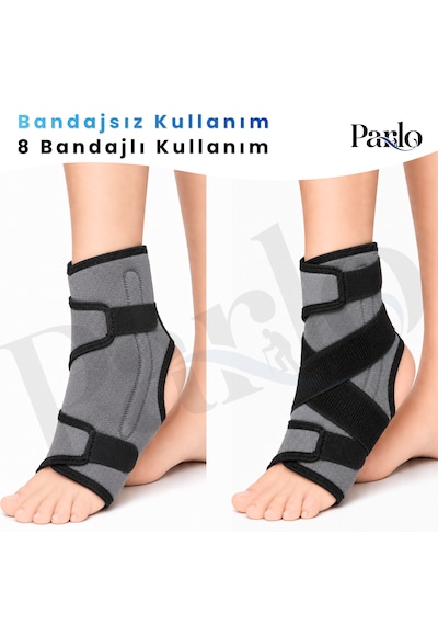 Ligament Destekli Ayak Bilekliği Ek 8 Bandajlı Ayarlanabilir Neopren Ayak Bileği Desteği