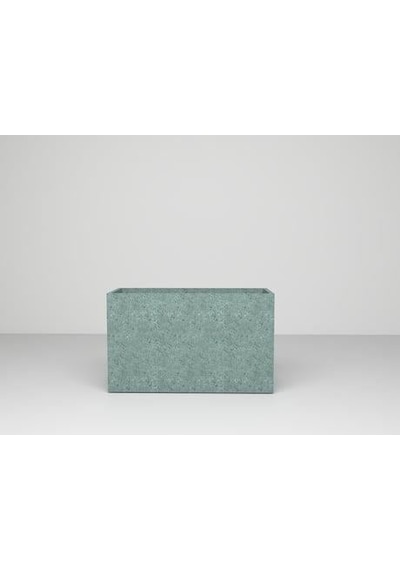 Nuano Consept Dikdörtgen Serisi Köşeli Saksı Yeşil 100x30x40