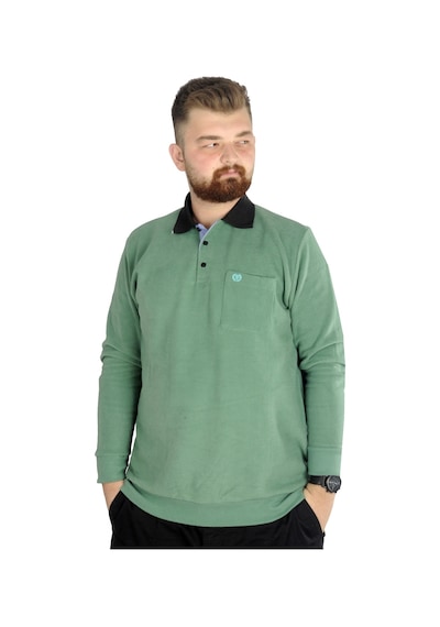 Mode Xl Erkek Sweat Polo Cepli Selanik Basic 20441 Çağla