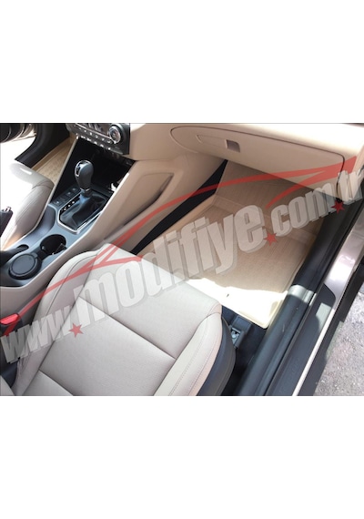 Hyundaı Tucson 2015-2020 Arası Kauçuk Havuzlu Bej Paspas
