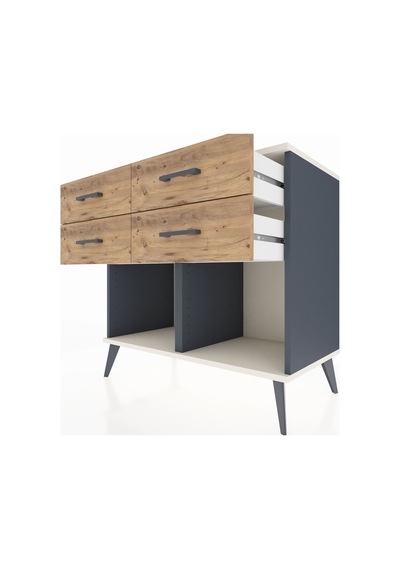 Hyperion Şifonyer 4 Çekmeceli 88x44x80 Antrasit-aytaşı/çam Aytaşı/çam Hyperion Şifonyer 4 Çekmeceli 88x44x80 Antrasit-aytaşı/çam Aytaşı/çam