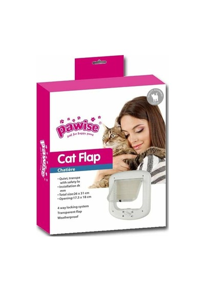 Pawise 28052 4 Yollu Otomatik Kedi Kapısı 26 x 31 CM