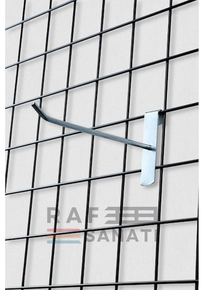 25 Adet Tel Pano Kancası 15 Cm Askı Kanca Raf Askısı Raf Aksesuar Galvaniz
