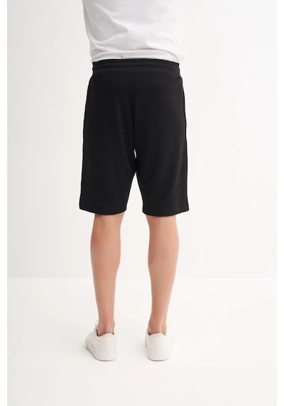 Cazador Regular Fit Örme Dokulu Bermuda Şort 6074 Siyah Siyah