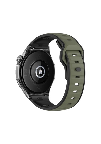 Huawei Watch Gt6 Pro 46mm İle Uyumlu Çift Renkli Spor Silikon Kordon Nefes Alabilir Konforlu